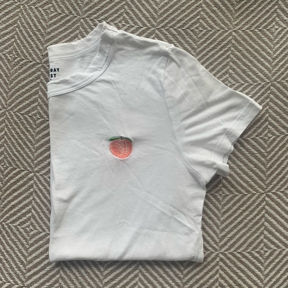 Aritzia Sunday Best Embroidered TShirt - Picture 1 of 4